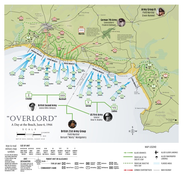 Normandy D-Day Map